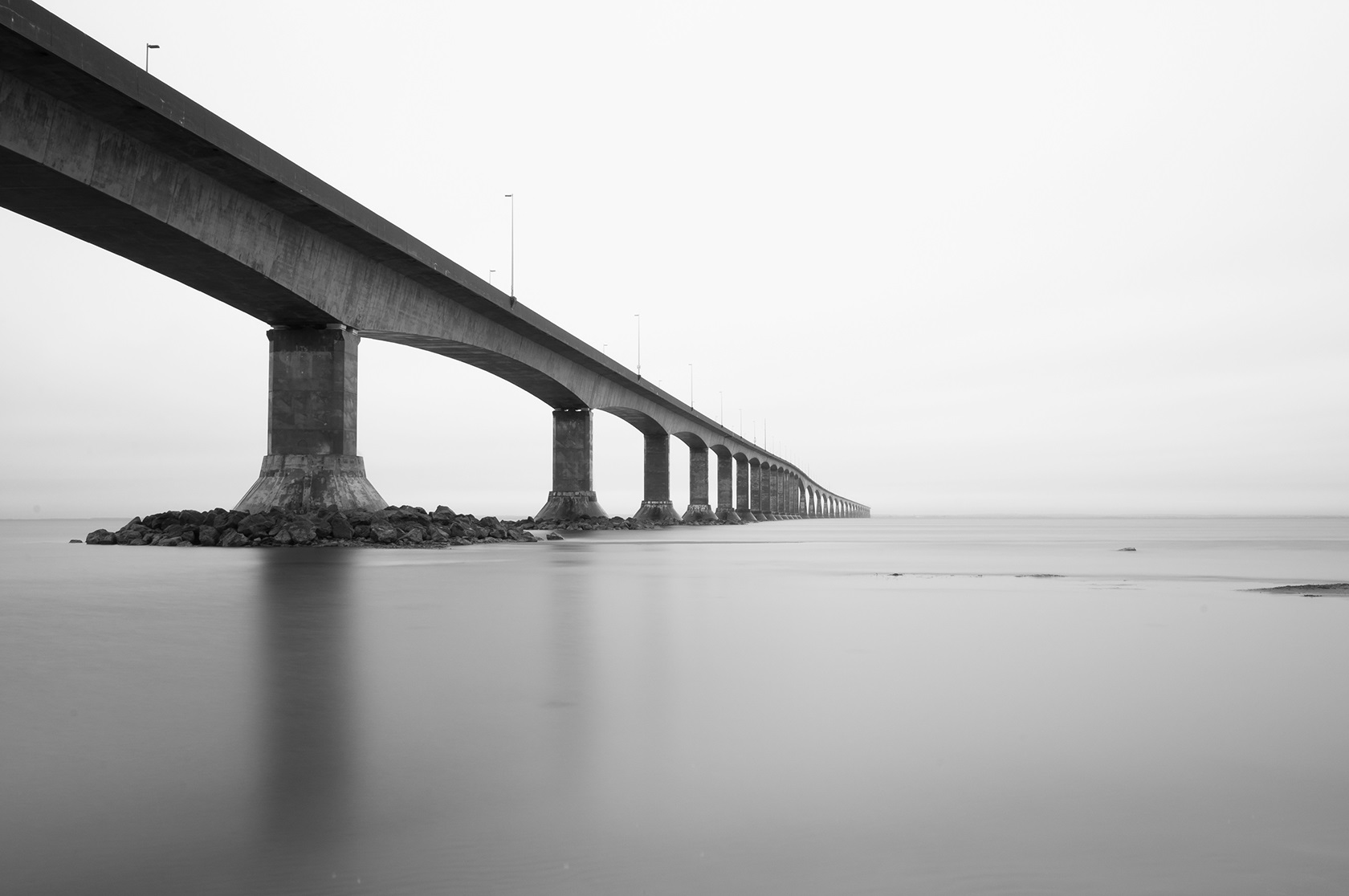 Confederation Bridge between New Brunswick and Prince Edward Island, Canada